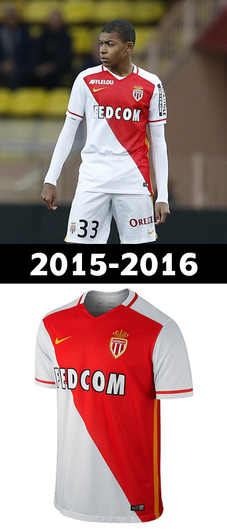 Maillot Domicile AS Monaco 2015-2016