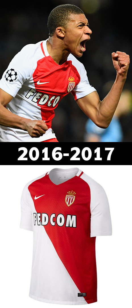 Maillot Domicile AS Monaco 2016-2017