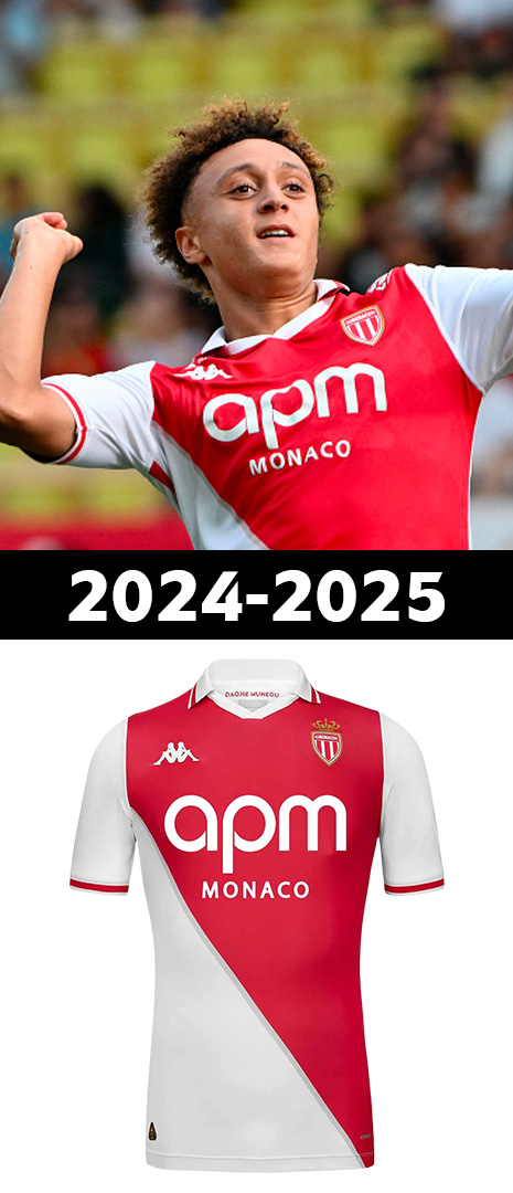 Maillot Domicile AS Monaco 2024-2025