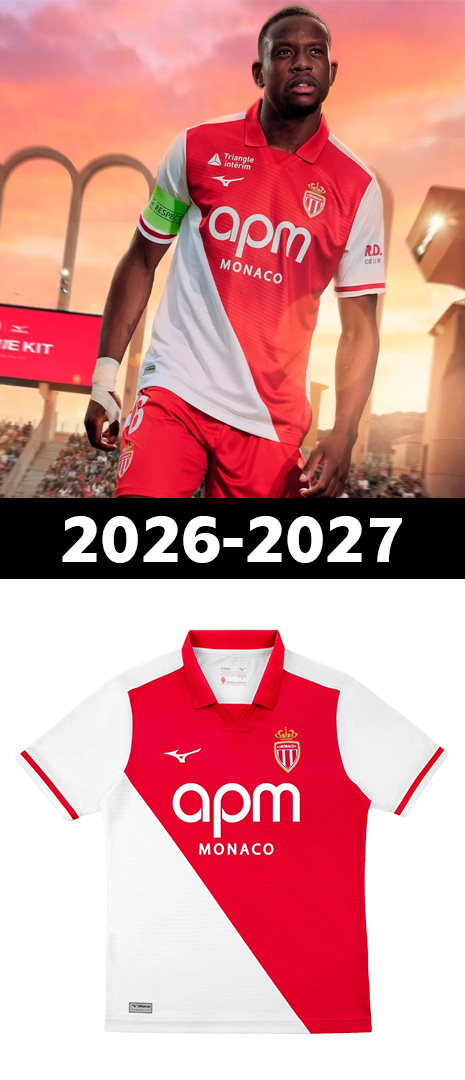 Maillot Domicile AS Monaco 2026-2027