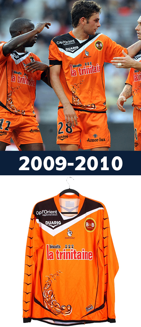 Maillot Domicile FC Lorient 2009-2010