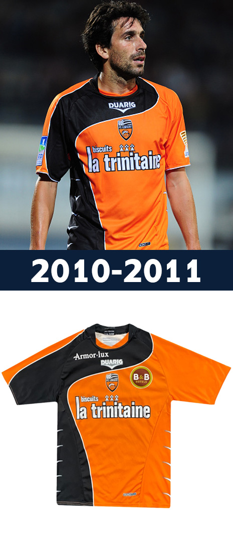 Maillot Domicile FC Lorient 2010-2011