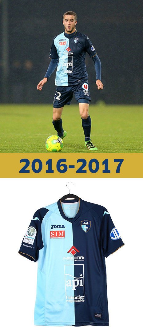 Maillot Domicile Le Havre 2016-2017