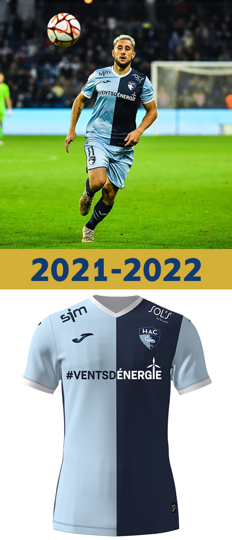 Maillot Domicile Le Havre 2021-2022