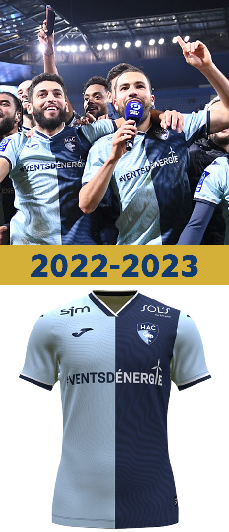 Maillot Domicile Le Havre 2022-2023