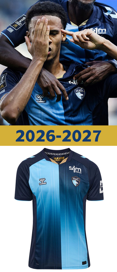 Maillot Domicile Le Havre 2026-2027
