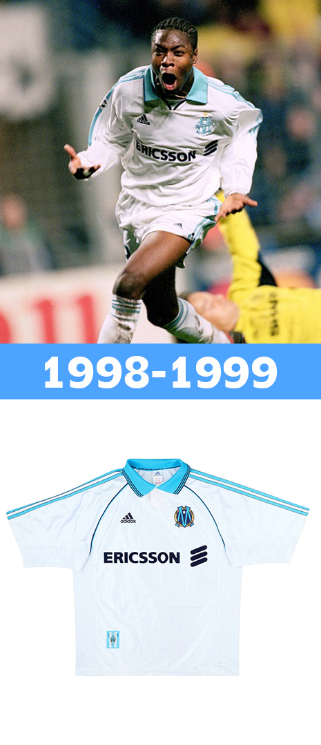 Maillot Domicile Olympique de Marseille 1998-1999