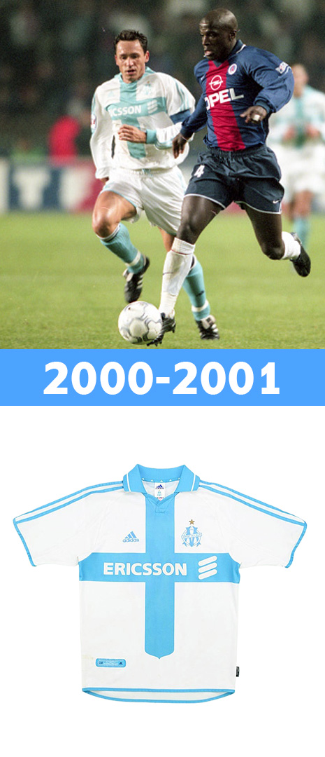 Maillot Domicile Olympique de Marseille 2000-2001