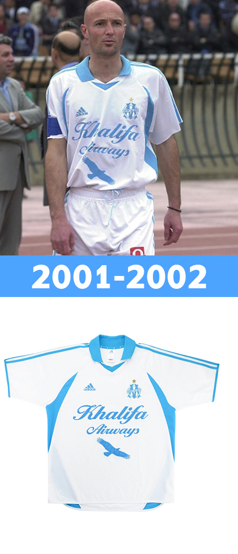 Maillot Domicile Olympique de Marseille 2001-2002