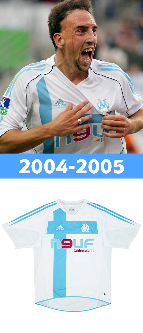 Maillot Domicile Olympique de Marseille 2004-2005