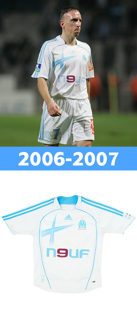 Maillot Domicile Olympique de Marseille 2006-2007