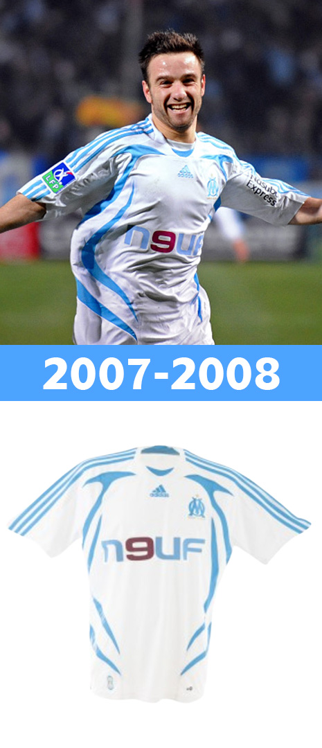 Maillot Domicile Olympique de Marseille 2007-2008