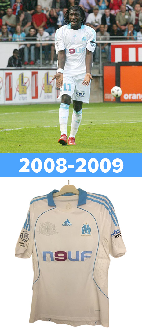 Maillot Domicile Olympique de Marseille 2008-2009