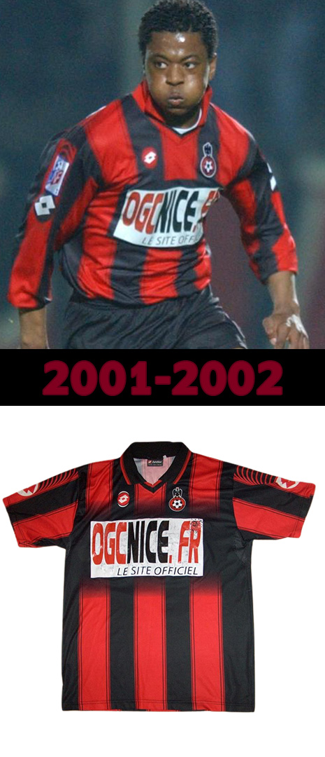 Maillot Domicile Nice 2001-2002