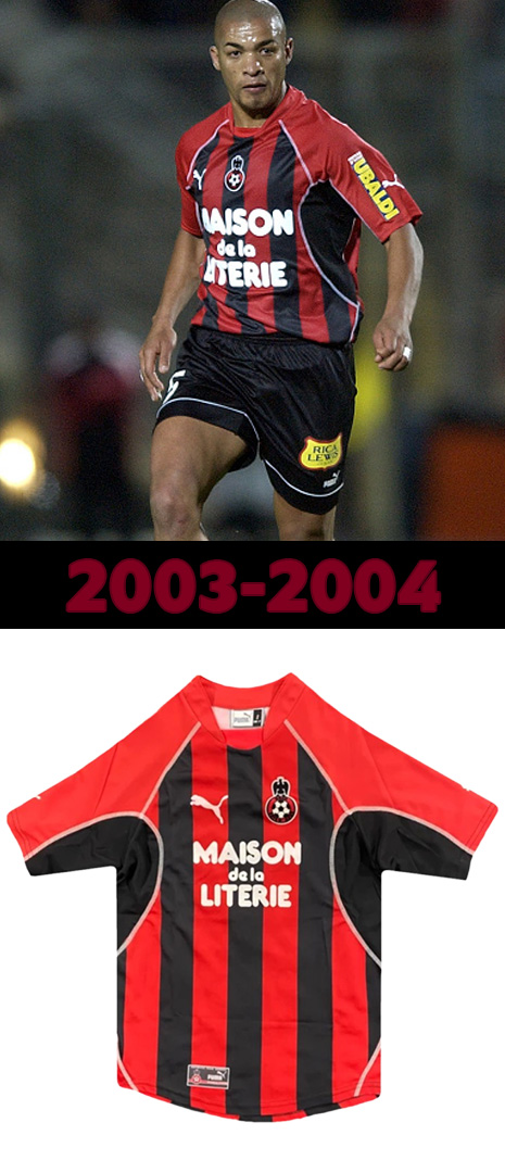 Maillot Domicile Nice 2003-2004