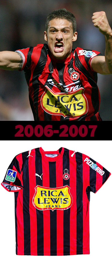 Maillot Domicile Nice 2006-2007