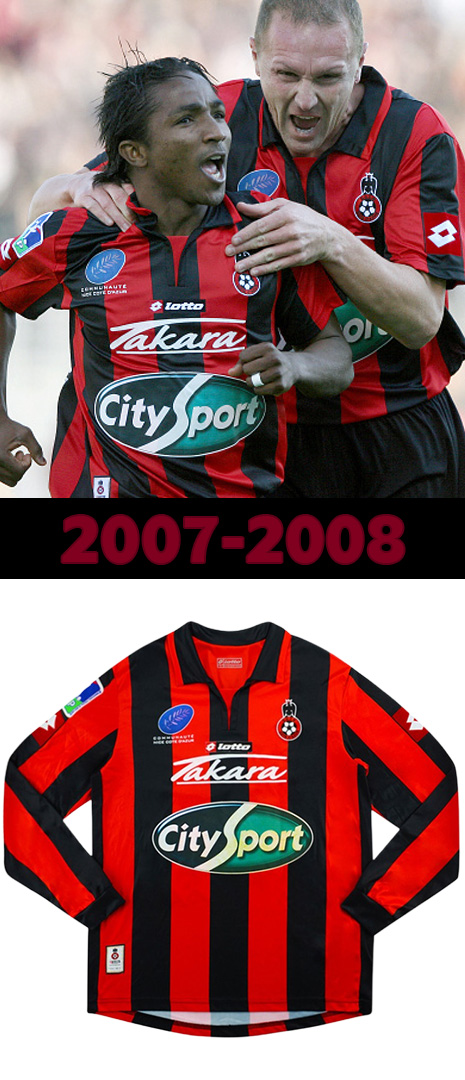 Maillot Domicile Nice 2007-2008