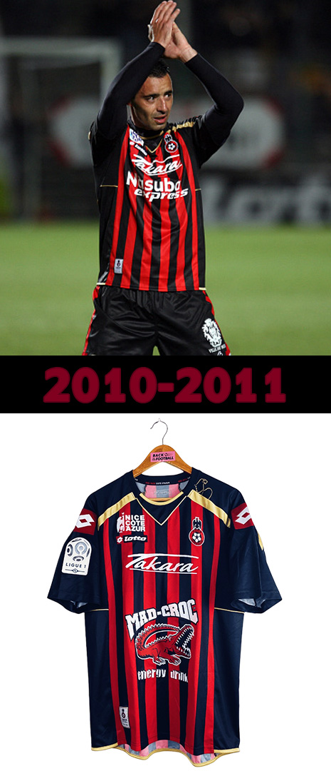 Maillot Domicile Nice 2010-2011