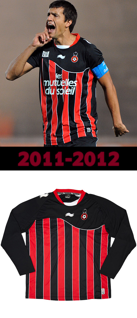 Maillot Domicile Nice 2011-2012