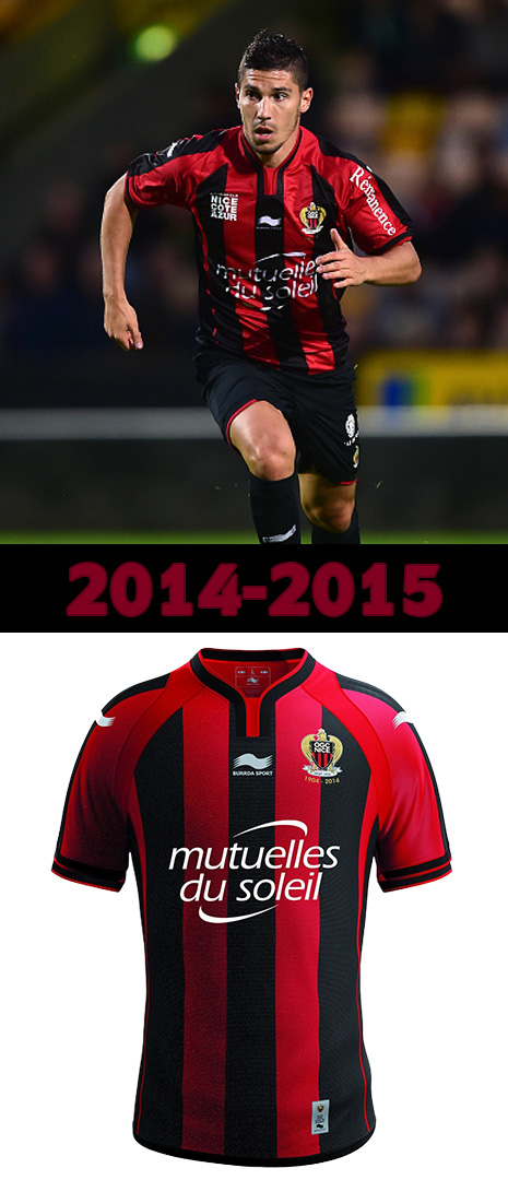 Maillot Domicile Nice 2014-2015