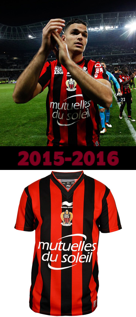 Maillot Domicile Nice 2015-2016