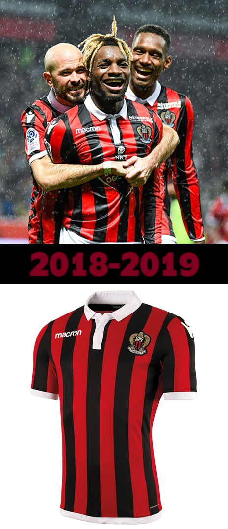 Maillot Domicile Nice 2018-2019