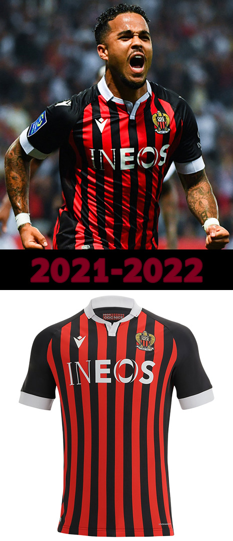 Maillot Domicile Nice 2021-2022