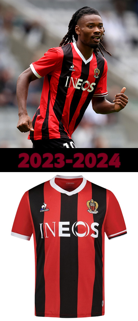Maillot Domicile Nice 2023-2024