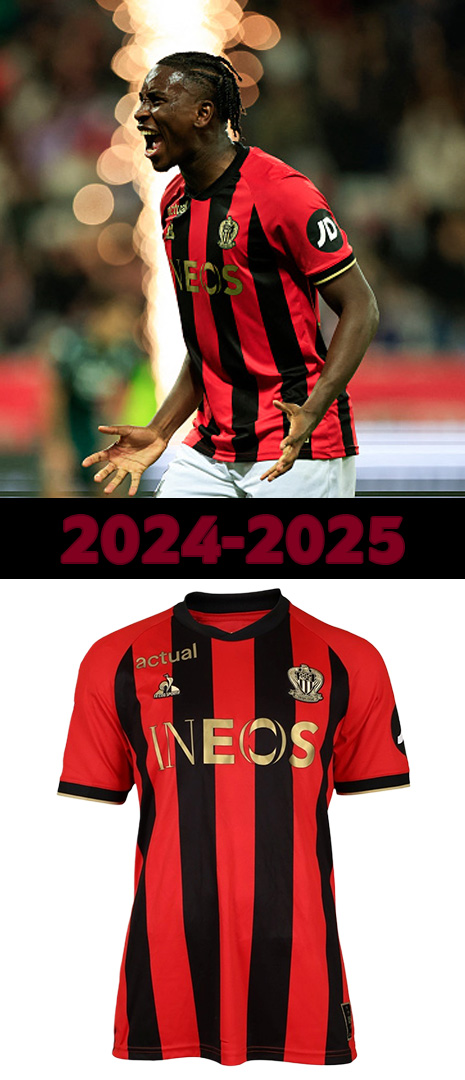 Maillot Domicile Nice 2024-2025