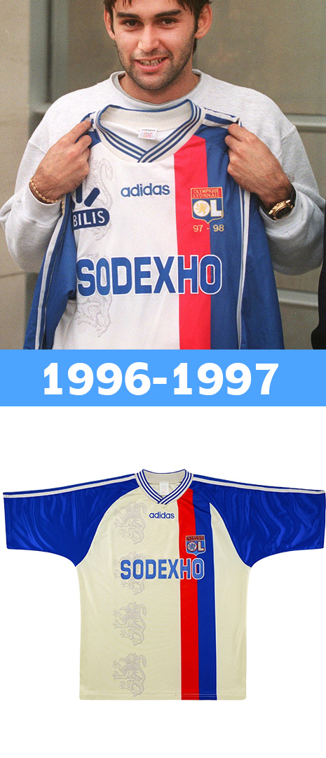 Maillot Domicile Olympique lyonnais 1996-1997