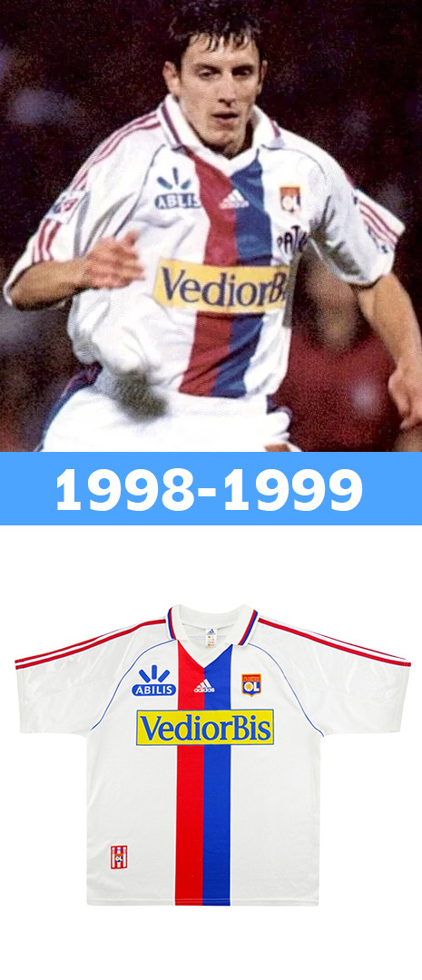 Maillot Domicile Olympique lyonnais 1998-1999
