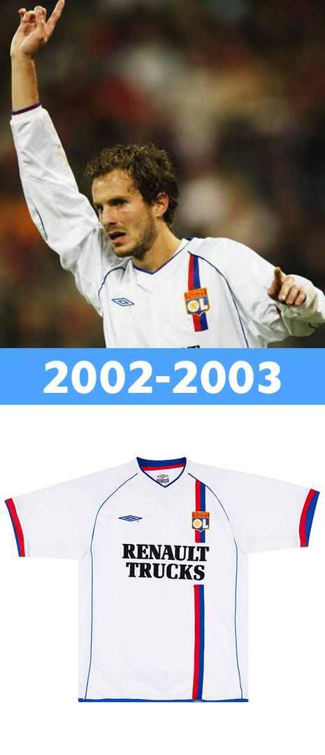 Maillot Domicile Olympique lyonnais 2002-2003