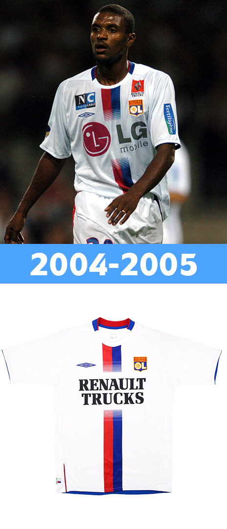 Maillot Domicile Olympique lyonnais 2004-2005