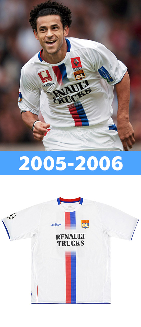 Maillot Domicile Olympique lyonnais 2005-2006