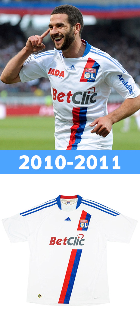 Maillot Domicile Olympique lyonnais 2010-2011