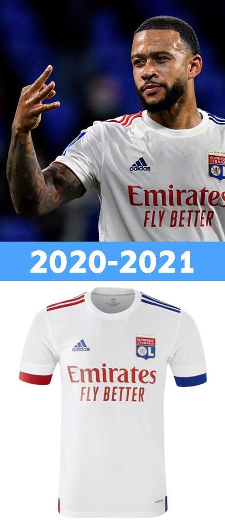Maillot Domicile Olympique lyonnais 2020-2021