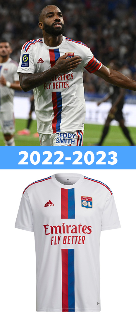 Maillot Domicile Olympique lyonnais 2022-2023