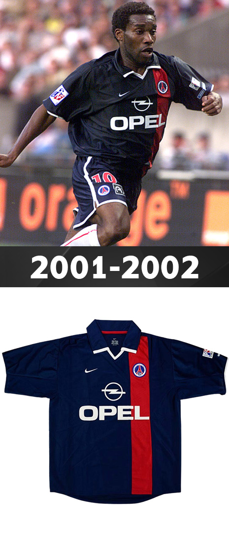Maillot Domicile Paris Saint Germain 2001-2002