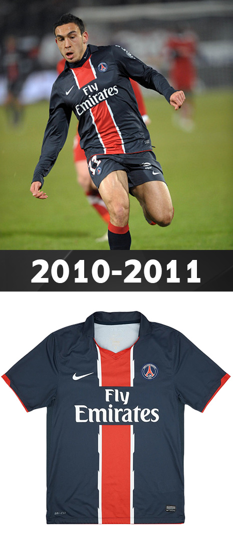 Maillot Domicile Paris Saint Germain 2010-2011