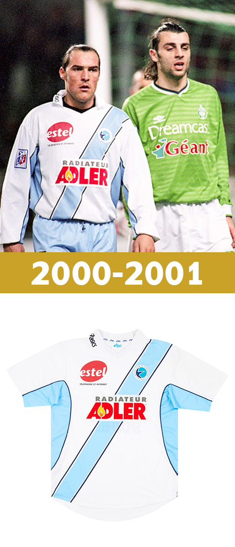 Maillot Domicile Racing Strasbourg 2000-2001