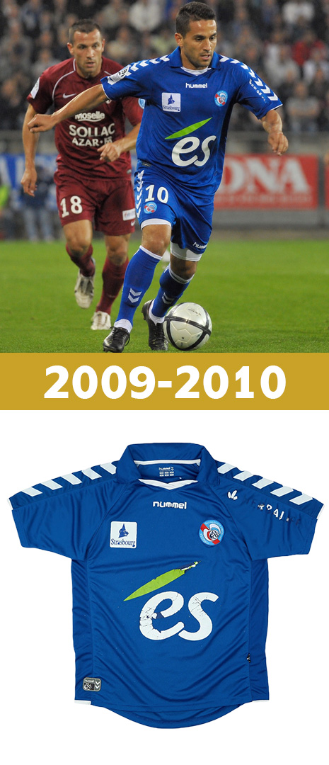 Maillot Domicile Racing Strasbourg 2009-2010