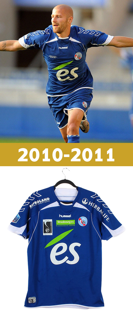 Maillot Domicile Racing Strasbourg 2010-2011
