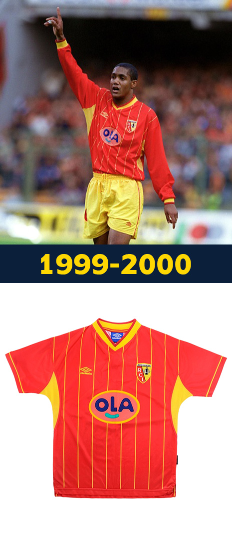 Maillot Domicile RC Lens 1999-2000