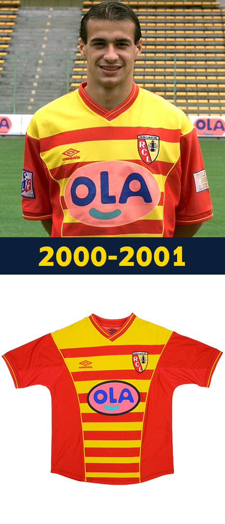 Maillot Domicile RC Lens 2000-2001
