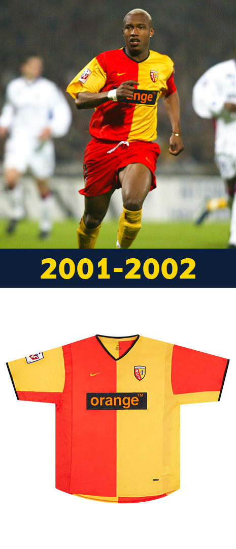 Maillot Domicile RC Lens 2001-2002