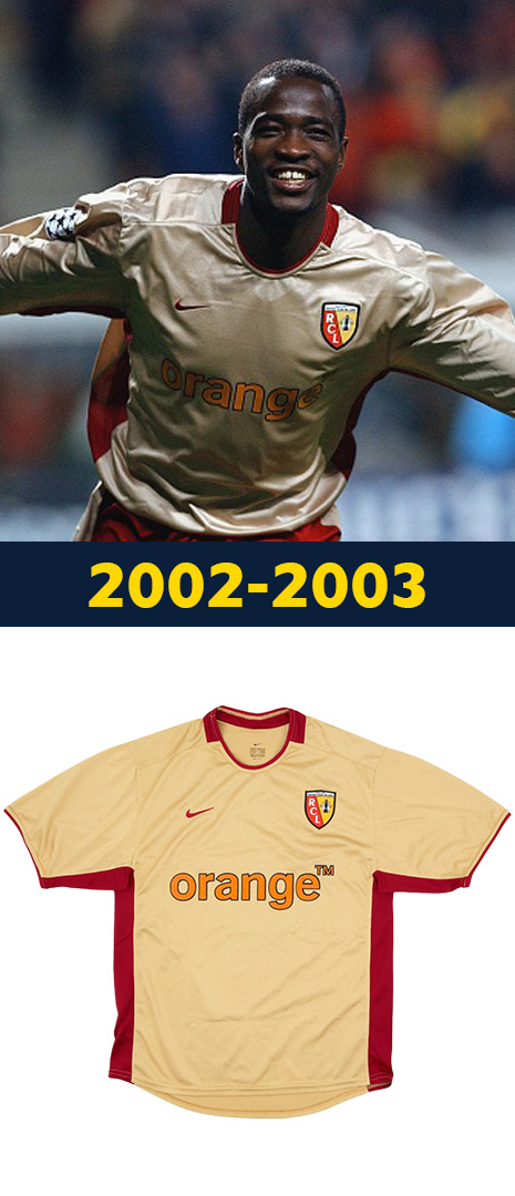 Maillot Domicile RC Lens 2002-2003