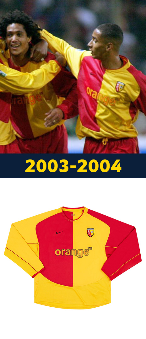 Maillot Domicile RC Lens 2003-2004