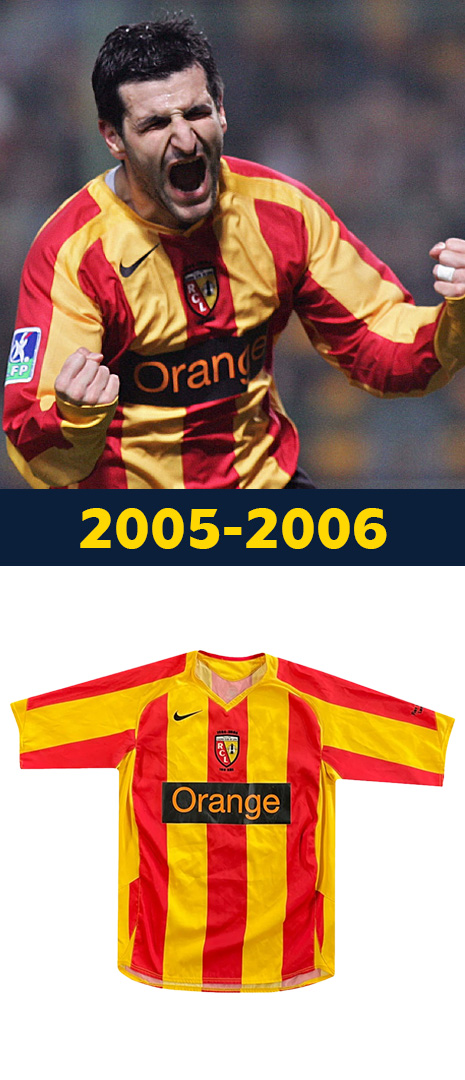 Maillot Domicile RC Lens 2005-2006