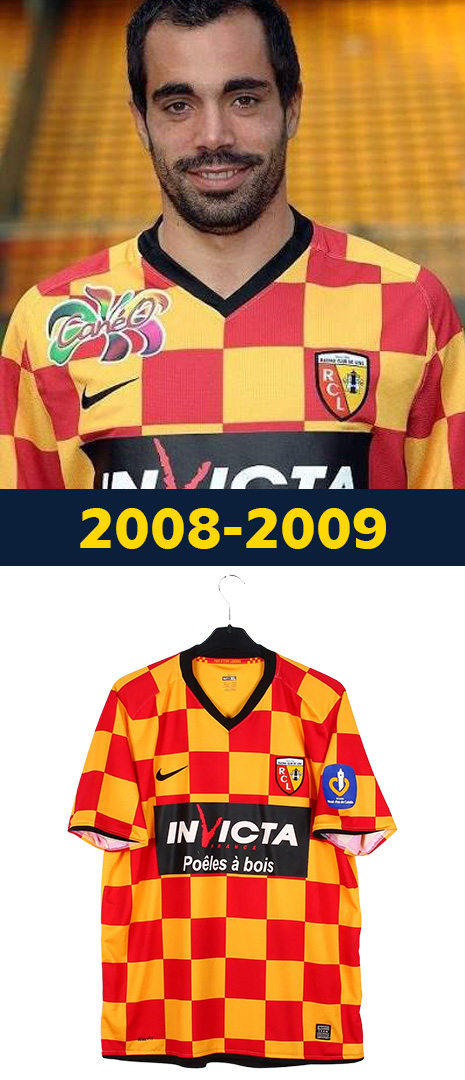 Maillot Domicile RC Lens 2008-2009