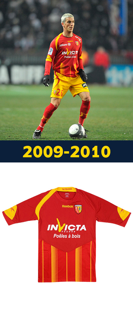 Maillot Domicile RC Lens 2009-2010